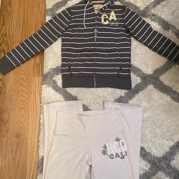 Hollister zip hoodie and matching yoga pants large - Picture 10 of 13